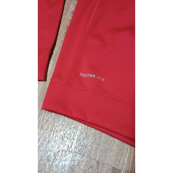 Nike Ohio State Sweatshirt Mens Small Buckeyes Red Fleece Therma Fit Oversized - Picture 5 of 16